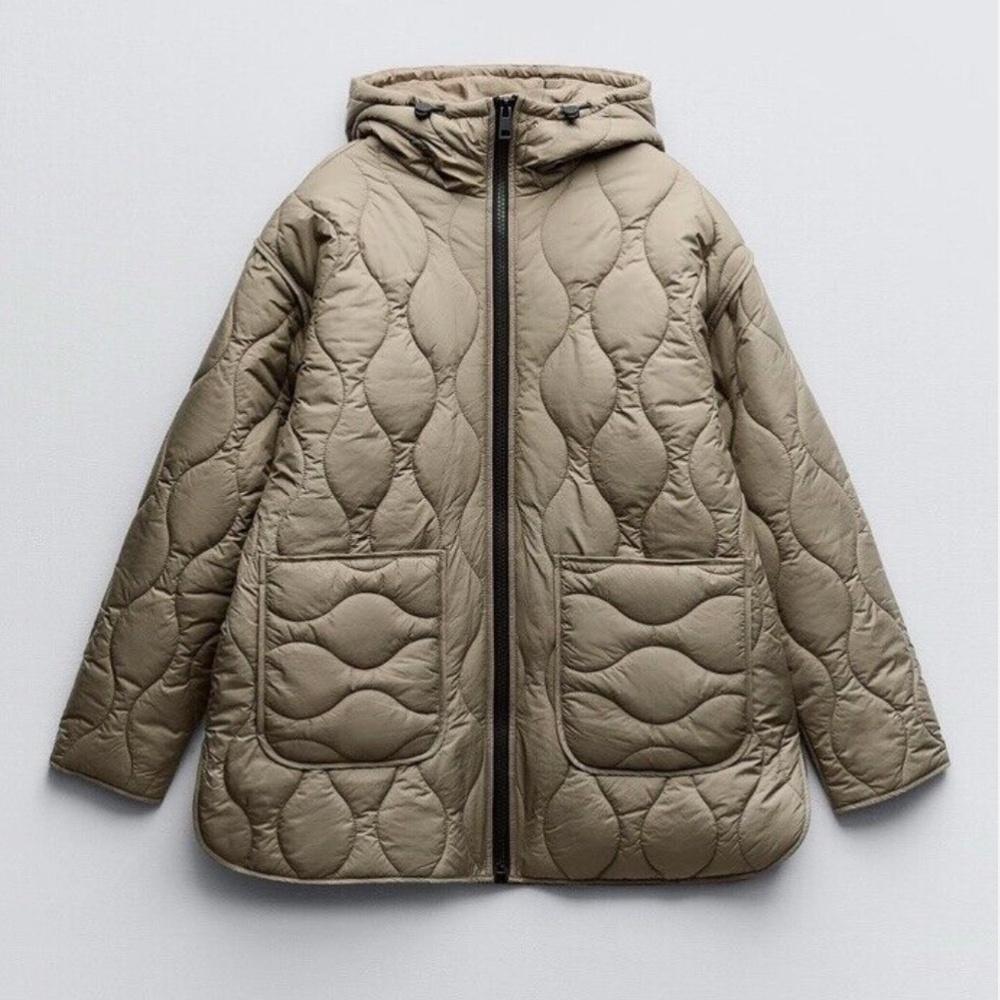 NWT Zara Quilted Puffer Jacket